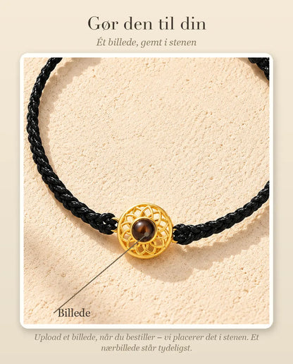 Guide til feltet Billede: her placeres dit billede inde i stenen i den runde charm