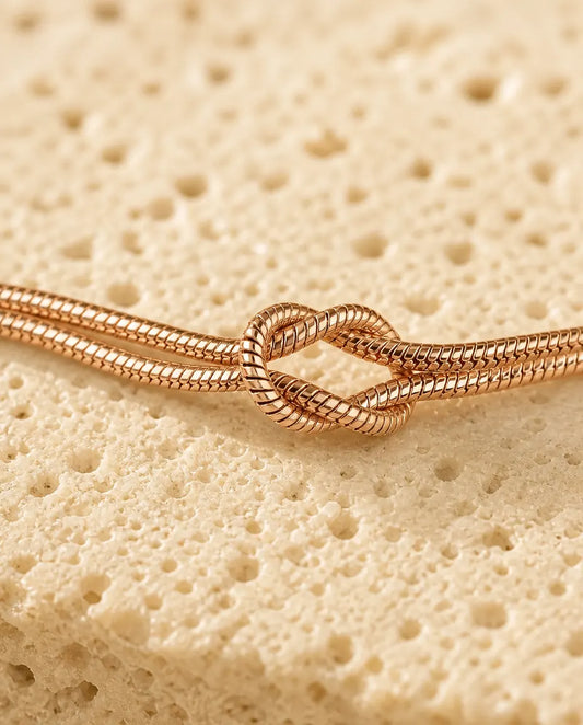 Matchende Armbånd – Kærlighedsknude, 2 stk.