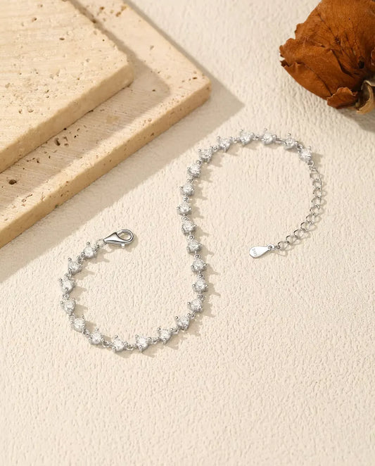 Moissanite Armbånd med 24 Sten, 2,4 ct