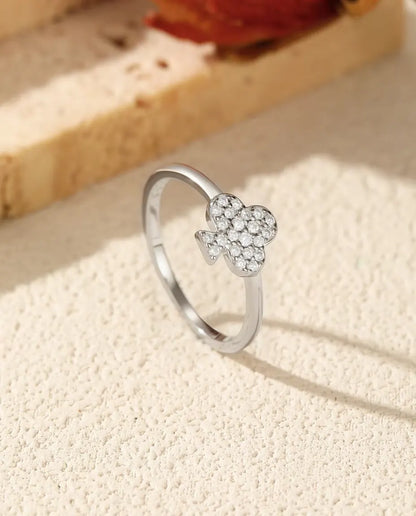 Moissanite-sæt med Klør: Armbånd, Ring, Øreringe