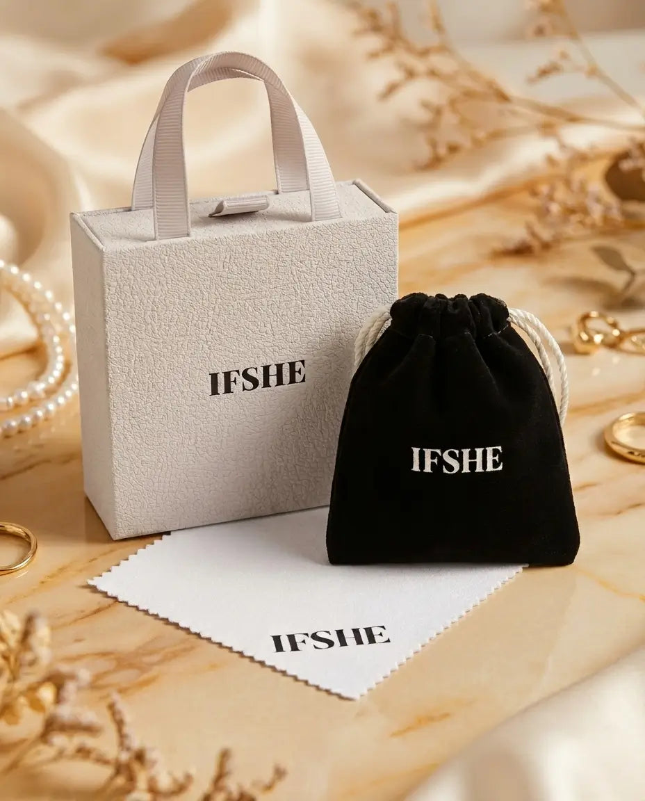 Moissanite-sæt med Klør: Armbånd, Ring, Øreringe